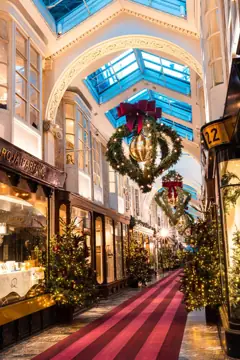 Burlington Arcade Christmas decorations